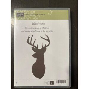Stampin Up! Remembering Christmas Deer Rubber Stamp Set 131763